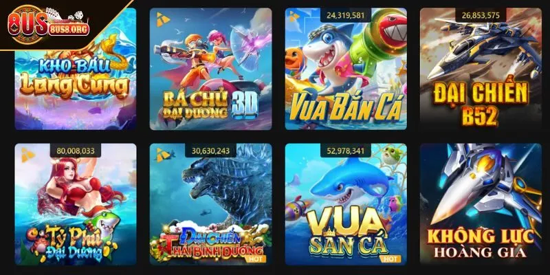 Tổng quan thông tin về sảnh bắn cá 8US